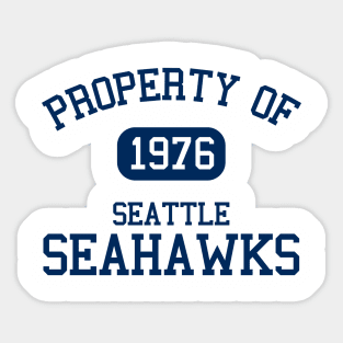 Property of Seattle Seahawks Sticker